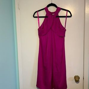 Like new - Beautiful high neck flown silk dress